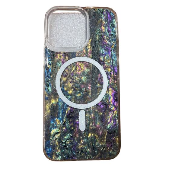 Luxy Lemon MagSafe iPhone 14 Pro Max Abalone stone Phone Case - Picture 1 of 6